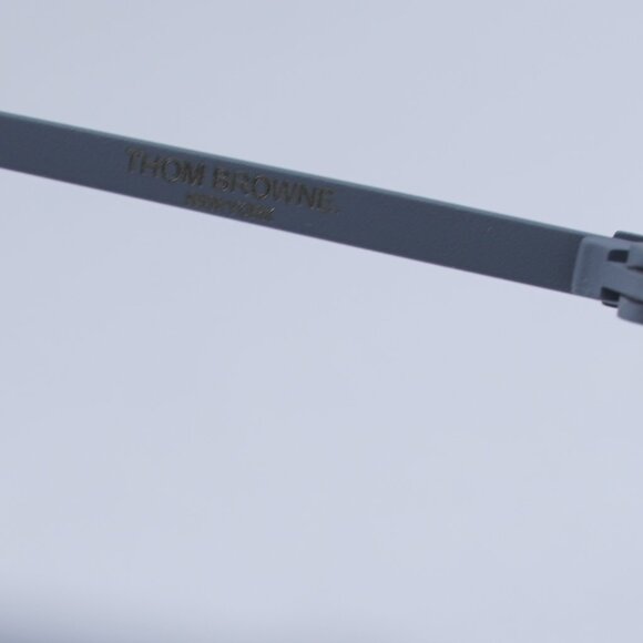 Thom Browne TB108 BGRYSLV50 Round Eyeglasses 50mm – Grey/Silver - Picture 7 of 10